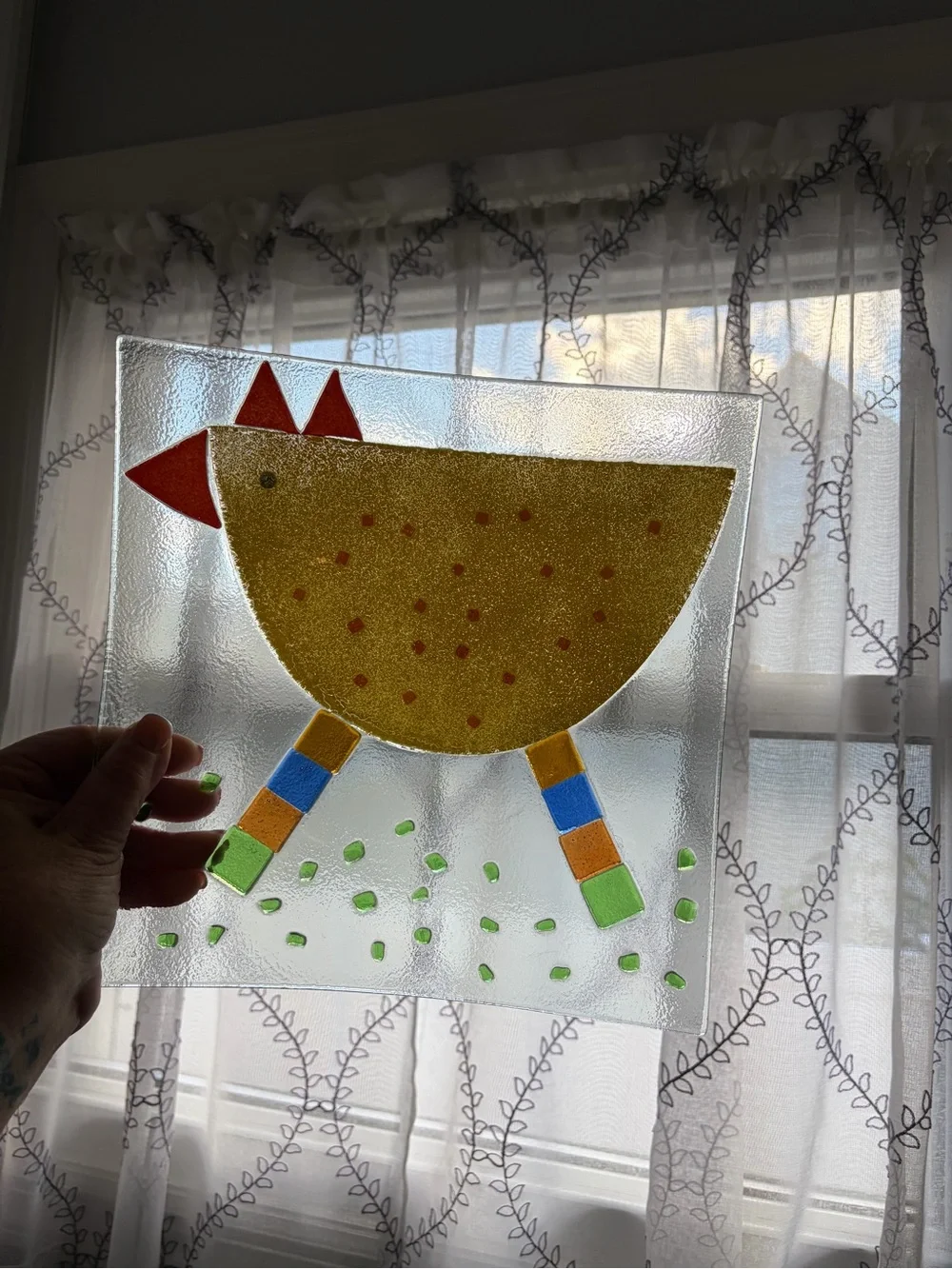 Whimsical Foreside Home & Garden Fused Slumped Glass 10
